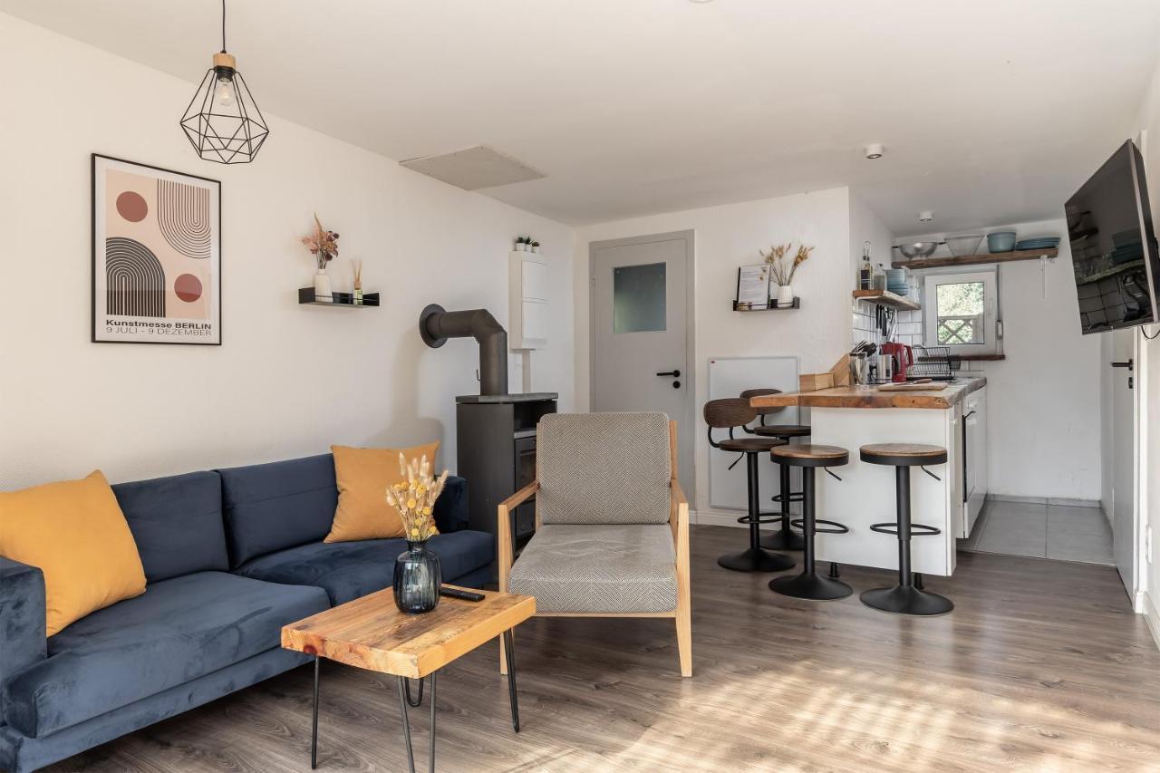 Am Grimnitzsee gemütliches Tiny House Bungalow mit Sauna und Kamin Joachimsthal Exterior foto